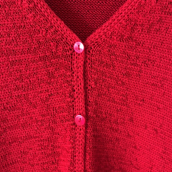 Pendleton Red Cardigan Sweater Size Medium - Picture 6 of 16